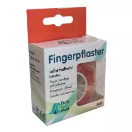 UM EASYPLAST Flaster za prste samoljepljivi 2,5 cm x 5 m crveni, 1 kom