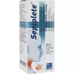 SEPTOLETE 1,5 mg/ml + 5mg/ml SPR.Z.I.I.D.MUNDHö., 30 ml