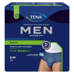 TENA® MEN ACTIVE FIT Plus Pants plave S/M za inkontinenciju, 12 kom