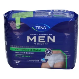 TENA MEN Hlače za inkontinenciju Premium Fit Maxi S/M, 12 kom