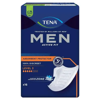 TENA® MEN ACTIVE FIT Level 3 jastučići za inkontinenciju, 16 komada