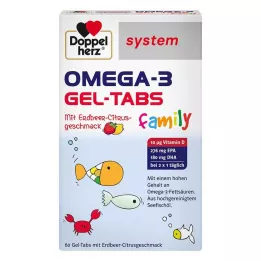 DOPPELHERZ Omega-3 Gel-Tabs obitelj Erdb.Cit.system, 60 kom