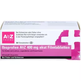 IBUPROFEN Abbey 400 mg Akutni film -Tablete s obloženim, 50 ST