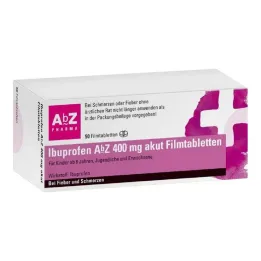 Ibuprofen AbZ 400 mg akutne filmom obložene tablete, 50 kom