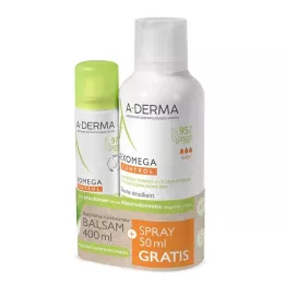 A-DERMA promo-kit EXOMEGA CONTROL balsam+sprej, 1 ST