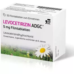 LEVOCETIRIZIN ADGC 5 mg filmom obložene tablete, 50 kom