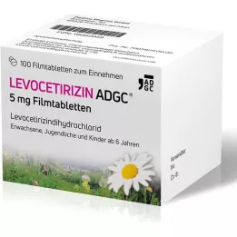 LEVOCETIRIZIN ADGC 5 mg filmom obložene tablete, 100 kom