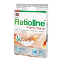 Ratioline toplinski flasteri za vrat/ramena 9x29 cm, 3 kom