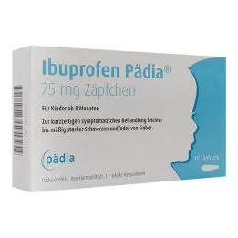 Ibuprofen Pedia 75 mg čepići, 10 kom