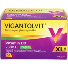 VIGANTOLVIT 2000 IU vitamina D3 veganske meke kapsule, 120 kom