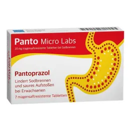 Panto Micro Labs 20 mg gastrorezistentne tablete za žgaravicu, 7 kom