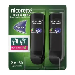 Nicorette Fruit & Mint sprej 1 mg / sprej Nfc, 2 kom