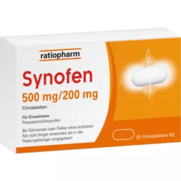 SYNOFEN 500 mg/200 mg tableta s prekrivenim filmom, 20 sati