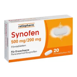 Synofen - s ibuprofenom i paracetamolom, 20 komada