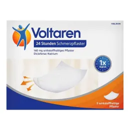 Voltaren 24 satni flasteri protiv bolova s diklofenakom, 5 kom