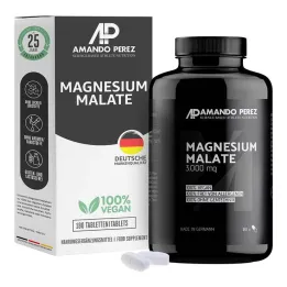 Magnezijev malat 3000 mg veganske tablete, 180 kom