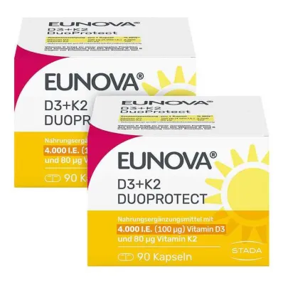 Eunova Duoprotect D3 + K2 4000 I.U. / Kapsule od 80 µg, 2x90 kom