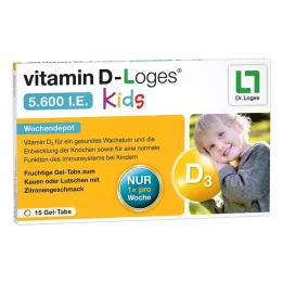 VITAMIN D-LOGES 5.600 IU tablete za žvakanje za djecu, 15 kom