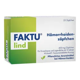 FAKTU Lind čepići za hemoroide s hamamelisom, 25 kom