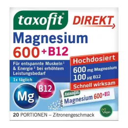TAXOFIT Magnezij 600+B12 direktne granule, 20 kom