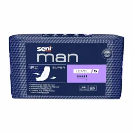 Seni® Man jastučić za inkontinenciju super level 5, 15 kom