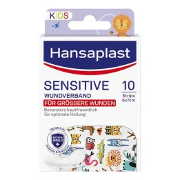 Hansaplast Kids gipsane trake osjetljive 6x7 cm, 10 komada
