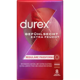 DUREX Extra vlažni kondomi stvarnog osjećaja, 8 komada