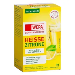 Wepa ljuti limun + vitamin C + kalcij u prahu bez šećera, 10X10 g