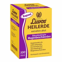 Luvos ljekovita glina extra fine kapsule za akutne želučane probleme povezane s kiselinom, 100 kom