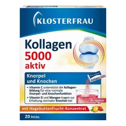 Klosterfrau Collagen 5000 aktivni granulirani štapići, 20 kom