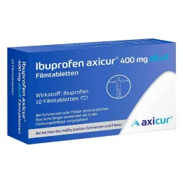 Ibuprofen axicur® 400 mg akutne filmom obložene tablete, 10 kom
