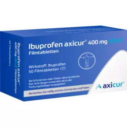 IBUPROFEN axicur 400 mg akutne film tablete, 50 kom