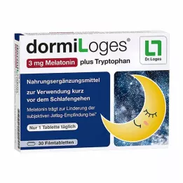 DORMILOGES 3 mg melatonina plus triptofan film tab., 30 kom