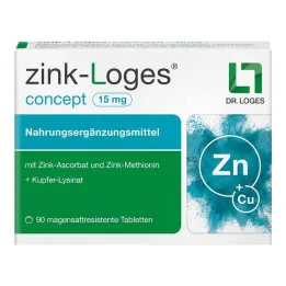Zinc-Loges concept 15 mg crijevno rezistentne tablete, 90 kom