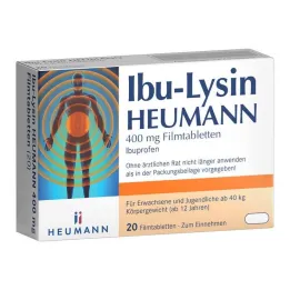 Ibu-Lysine Heumann 400 mg filmom obložene tablete, 20 tableta