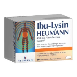 Ibu-Lysine Heumann 400 mg filmom obložene tablete, 50 kom