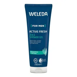 Weleda for Men Active Fresh 3u1 gel za tuširanje, 200 ml