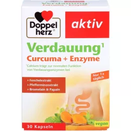 DOPPELHERZ Digestion Curcuma+Enzyme kapsule, 30 kom
