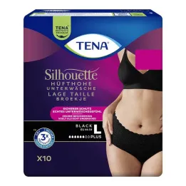 Tena Silhouette Plus L crne hlače za inkontinenciju, 10 kom