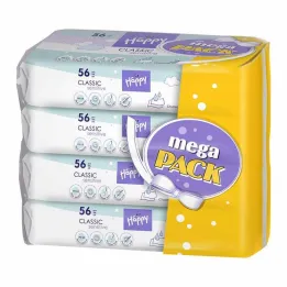 Bella baby Happy vlažne maramice osjetljiv, 4x56 kom