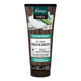 KNEIPP MEN 3u1 tuš svjež & osjetljiv, 200 ml