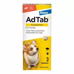 ADTAB 225 mg tablete za žvakanje za pse &gt;5,5-11 kg 3 kom tablete za žvakanje, 3 kom