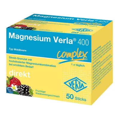 Magnesium Verla 400 Wild Berry Direct Granules, 50 kom