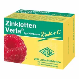 Zinkletten Verla pastile maline, 200 kom