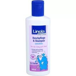 LINOLA Bebe &amp; Njega za tuširanje djece &amp; Šampon osjetljiv, 200 ml