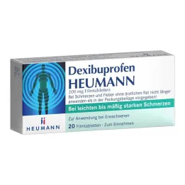 Dexibuprofen Heumann 200 mg filmom obložene tablete, 20 kom