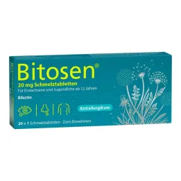 Bitosen 20 mg raspadljive tablete za usta, 20 kom
