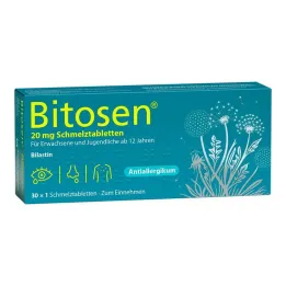 Bitosen 20 mg raspadljive tablete za usta, 30 kom