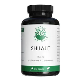 Green Naturals Shilajit 1300 mg veganske kapsule visoke doze, 180 komada