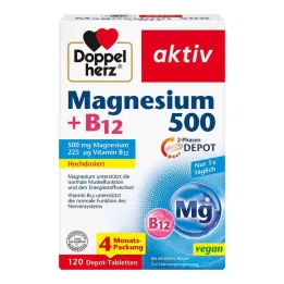 Doppelherz magnezij 500 + B12 2-fazne depo tablete, 120 kom